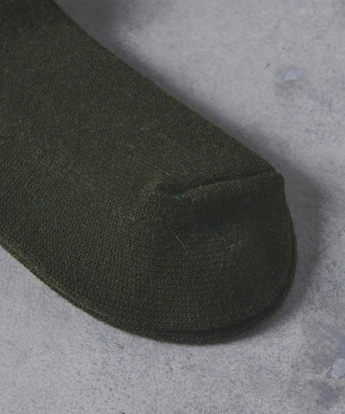 ROTOTO（ロトト）の「＜RoToTo（ロトト）＞ CO/WO RIB SOCKS（ソックス/靴下・メンズ・ホワイト/ワインレッド/ダークグリーン/ブラック/ベージュ/オレンジ・MEDIUM）」の9枚目の写真