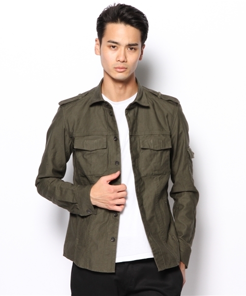 HAMNETT(ハムネット)の「【HAMNETT】 ミリタリークロスオフィサー / ジャッケット(その他アウター・メンズ・カーキ/オリーブ・M/L/AL)」の7枚目の写真