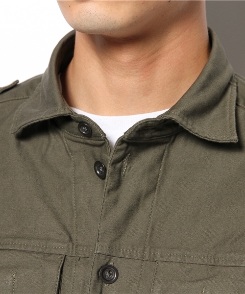 HAMNETT(ハムネット)の「【HAMNETT】 ミリタリークロスオフィサー / ジャッケット(その他アウター・メンズ・カーキ/オリーブ・M/L/AL)」の8枚目の写真