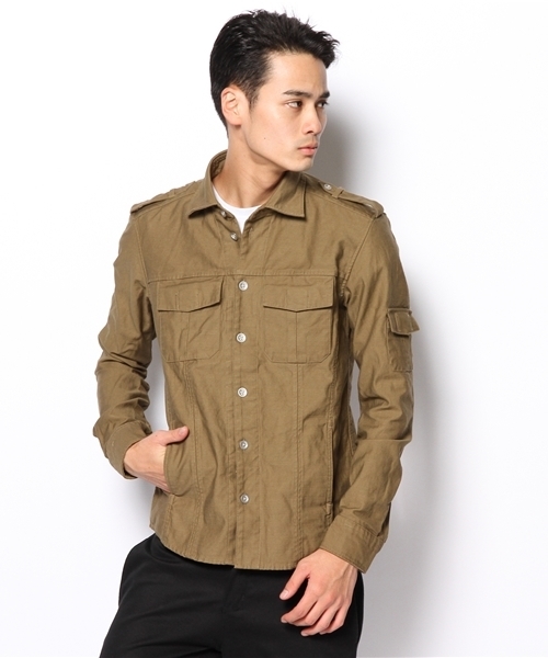 HAMNETT(ハムネット)の「【HAMNETT】 ミリタリークロスオフィサー / ジャッケット(その他アウター・メンズ・カーキ/オリーブ・M/L/AL)」の3枚目の写真