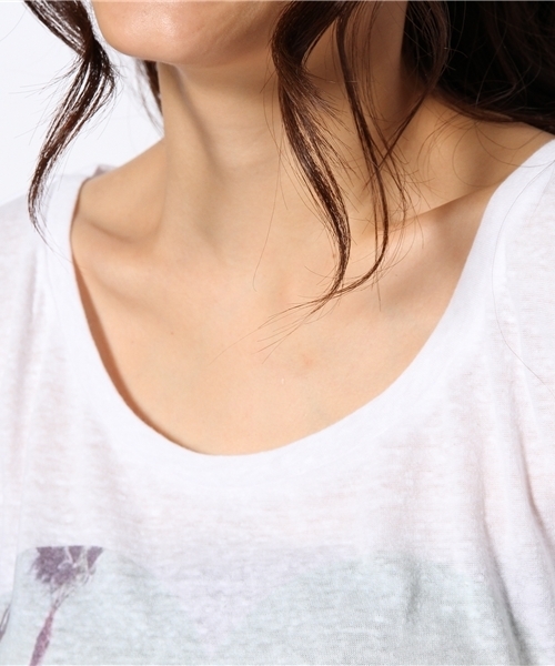 laule'a sunny side store（ラウレアサニーサイドストア）の「CALMLYハートフォトプリントTee（Tシャツ/カットソー・レディース・ホワイト・FREE）」の5枚目の写真