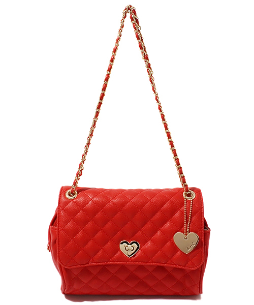 INGNI（イング）の「キルティングチェーン/Ｂａｇ（ショルダーバッグ・レディース・レッド系その他/ピンクベージュ/ブラック・MEDIUM/ONE SIZE）」の3枚目の写真