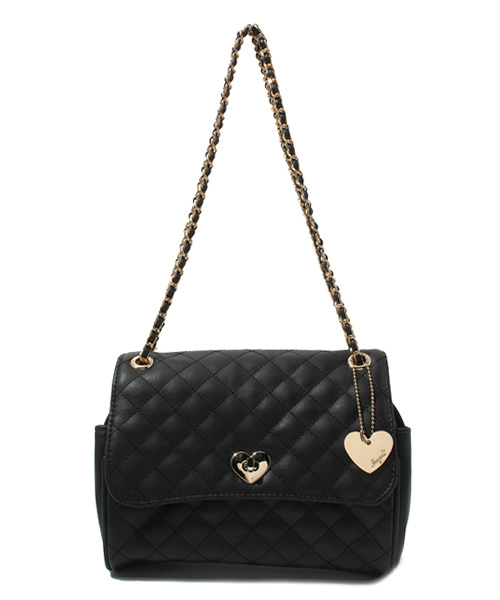 INGNI（イング）の「キルティングチェーン/Ｂａｇ（ショルダーバッグ・レディース・レッド系その他/ピンクベージュ/ブラック・MEDIUM/ONE SIZE）」の2枚目の写真