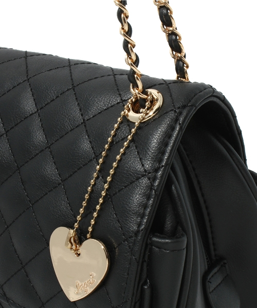 INGNI（イング）の「キルティングチェーン/Ｂａｇ（ショルダーバッグ・レディース・レッド系その他/ピンクベージュ/ブラック・MEDIUM/ONE SIZE）」の8枚目の写真