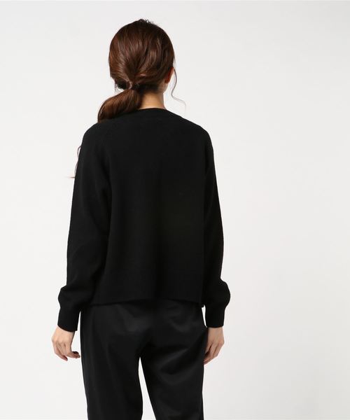 MARGARET HOWELL（マーガレットハウエル）の「WOOL CASHMERE KNIT（カーディガン/ボレロ・レディース・ブラック/イエロー/ナチュラル・2）」の8枚目の写真