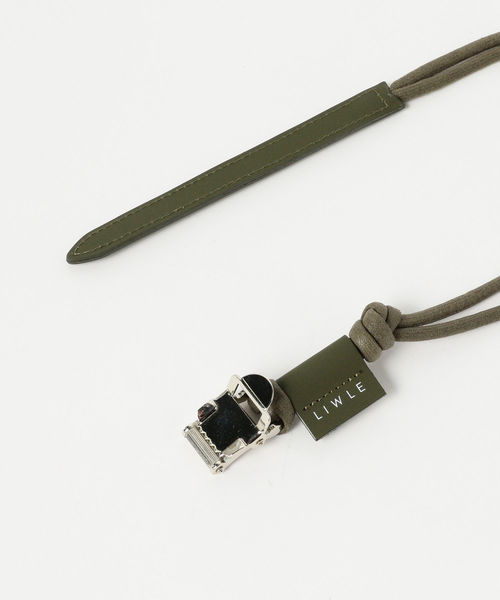 International Gallery BEAMS（インターナショナルギャラリービームス）の「LIWLE × IG / 別注 ロングコード ベルト（ベルト・メンズ・ブラック/ホワイト/オリーブ/ブラック系その他2/ダークブラウン・ONE SIZE）」の16枚目の写真