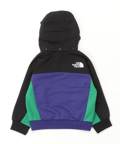THE NORTH FACE(ザノースフェイス)の「ザ・ノース・フェイス キッズ スポーツスウェットパーカー / ライトニングスウェットフルジップ(パーカー・キッズ・ブラック/ブラック×ブルー・100/110/120/130/140/150)」の3枚目の写真