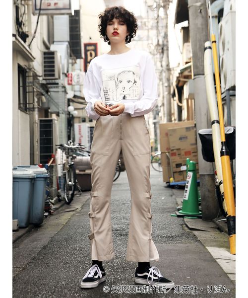 jouetie（ジュエティ）の「ご近所物語コラボ シーンカットロンT（Tシャツ/カットソー・レディース・ブラック/レッド/オフホワイト・MEDIUM）」の17枚目の写真