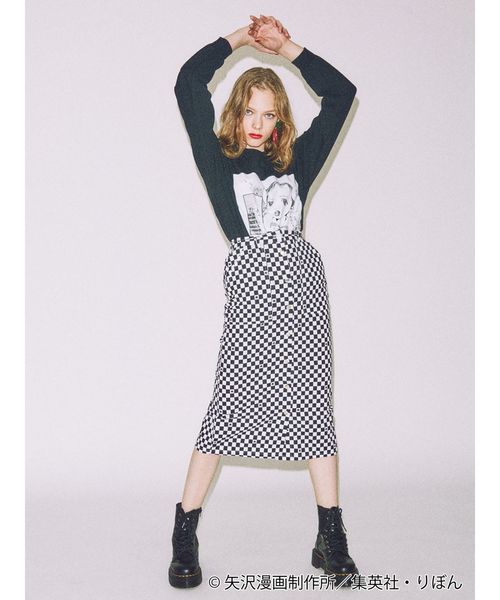 jouetie（ジュエティ）の「ご近所物語コラボ シーンカットロンT（Tシャツ/カットソー・レディース・ブラック/レッド/オフホワイト・MEDIUM）」の8枚目の写真