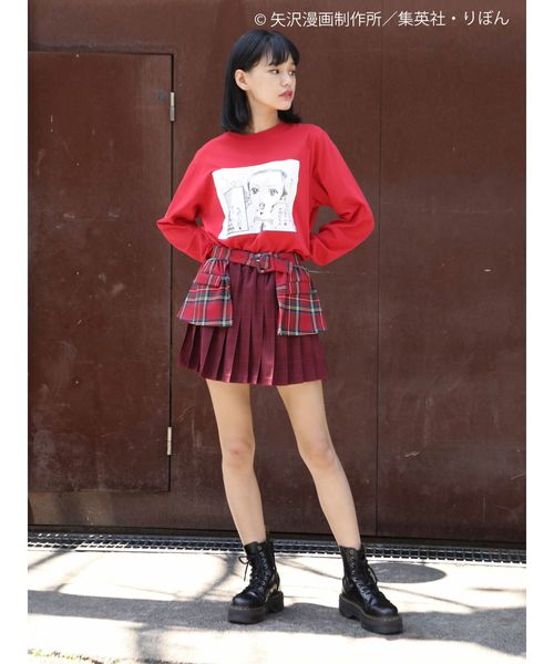 jouetie（ジュエティ）の「ご近所物語コラボ シーンカットロンT（Tシャツ/カットソー・レディース・ブラック/レッド/オフホワイト・MEDIUM）」の7枚目の写真