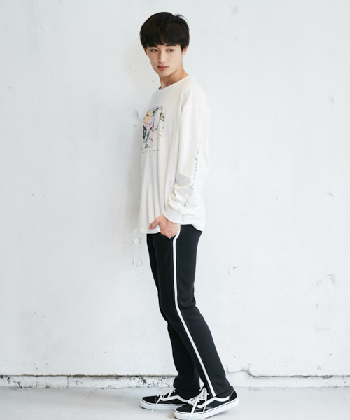 PairPair(ペアペア)の「裏起毛ライン入りパンツ(その他パンツ・メンズ・ブラック・MEDIUM/LARGE)」の7枚目の写真