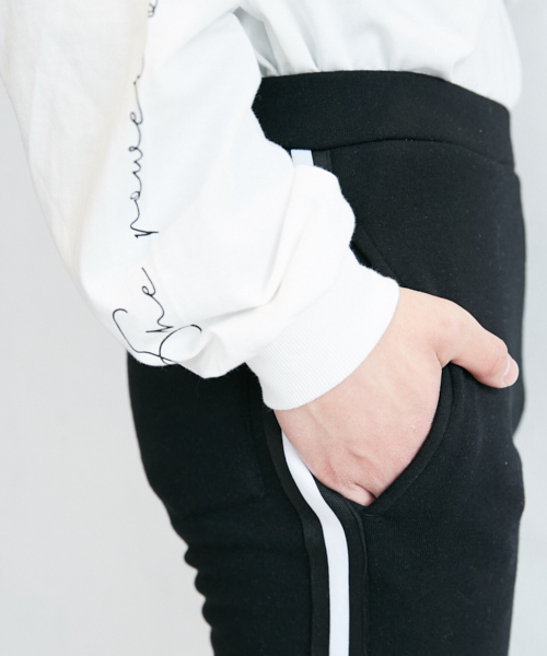 PairPair(ペアペア)の「裏起毛ライン入りパンツ(その他パンツ・メンズ・ブラック・MEDIUM/LARGE)」の10枚目の写真