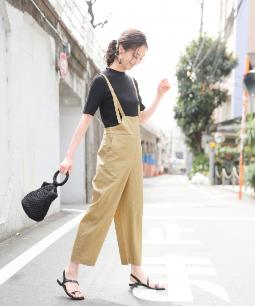 GLOBAL WORK（グローバルワーク）の「リネンテーパーキャミサロペ