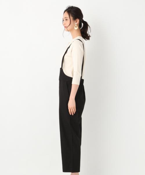 GLOBAL WORK(グローバルワーク)の「リネンテーパーキャミサロペ(サロペット/オーバーオール・レディース・ブラック/ベージュ/ネイビー・MEDIUM/LARGE)」の9枚目の写真