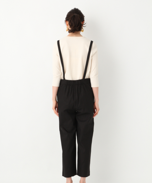 GLOBAL WORK(グローバルワーク)の「リネンテーパーキャミサロペ(サロペット/オーバーオール・レディース・ブラック/ベージュ/ネイビー・MEDIUM/LARGE)」の10枚目の写真