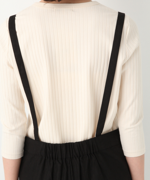 GLOBAL WORK(グローバルワーク)の「リネンテーパーキャミサロペ(サロペット/オーバーオール・レディース・ブラック/ベージュ/ネイビー・MEDIUM/LARGE)」の14枚目の写真