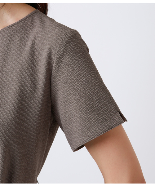 セール ワンピース サッカーライトストレッチ ウエストマークワンピース ワンピース ワンピース Newyorker ニューヨーカー のファッション