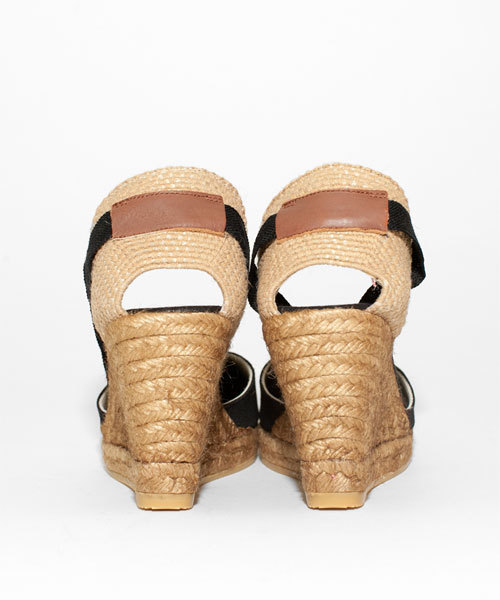 NANO universe（ナノユニバース）の「GAIMO/別注オープントゥキャンバスエスパ（サンダル・レディース・ブラック/グレー/ベージュ/ネイビー・35/36/37/38）」の9枚目の写真