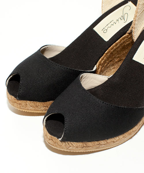 NANO universe（ナノユニバース）の「GAIMO/別注オープントゥキャンバスエスパ（サンダル・レディース・ブラック/グレー/ベージュ/ネイビー・35/36/37/38）」の10枚目の写真