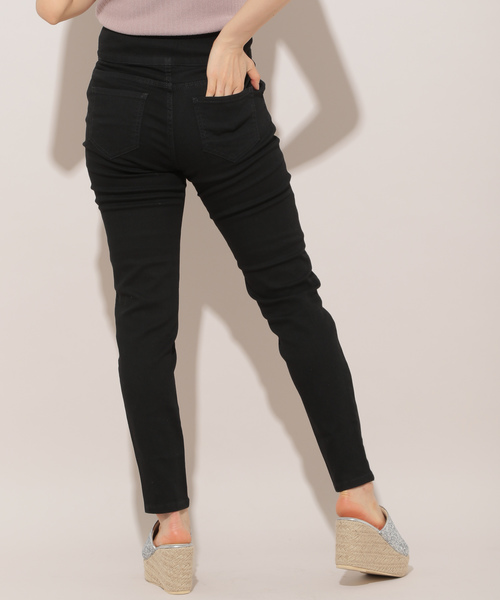 apres jour（アプレジュール）の「ハイウエストスキニーパンツ【ZOZOTOWN限定アイテム】（デニムパンツ・レディース・ブラック/インディゴブルー・SMALL/MEDIUM）」の6枚目の写真