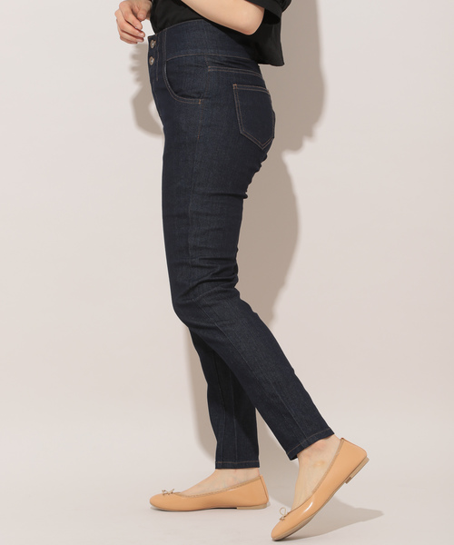 apres jour（アプレジュール）の「ハイウエストスキニーパンツ【ZOZOTOWN限定アイテム】（デニムパンツ・レディース・ブラック/インディゴブルー・SMALL/MEDIUM）」の12枚目の写真