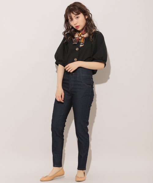 apres jour（アプレジュール）の「ハイウエストスキニーパンツ【ZOZOTOWN限定アイテム】（デニムパンツ・レディース・ブラック/インディゴブルー・SMALL/MEDIUM）」の16枚目の写真