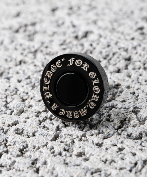 Pledge（プレッジ）の「【Bk】【Pledge（プレッジ）】オニキスピアス（片耳）（ピアス（片耳用）・メンズ・ブラック/シルバー/ゴールド・FREE）」の7枚目の写真