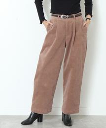 coen | 【ムック本掲載】USAコットンコーデュロイセミワイドタックパンツ(その他パンツ)