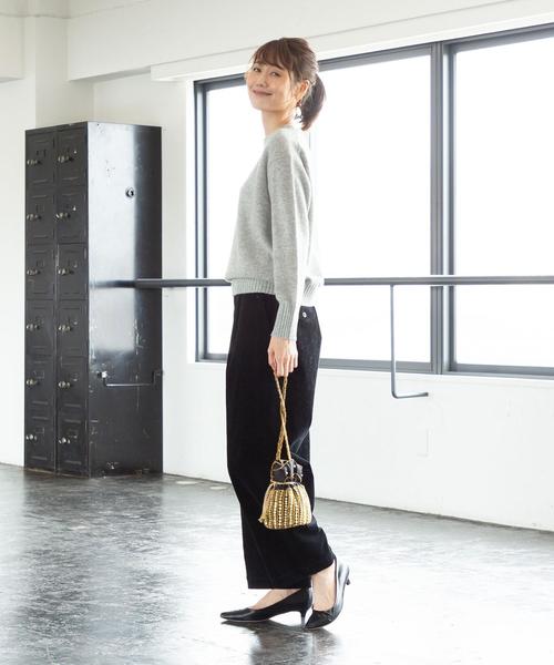 coen（コーエン）の「【ムック本掲載】USAコットンコーデュロイセミワイドタックパンツ（その他パンツ・レディース・ナチュラル/ブラック/ベージュ・MEDIUM/SMALL/LARGE）」の20枚目の写真