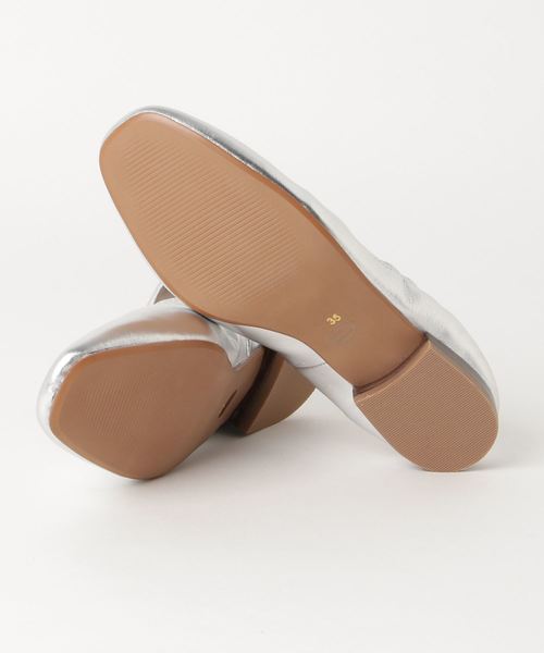 mio notis（ミオノティス）の「ギャザースクエアパンプス（パンプス・レディース・ブラック/シルバー/キャメル・38/39/35/36/37）」の5枚目の写真