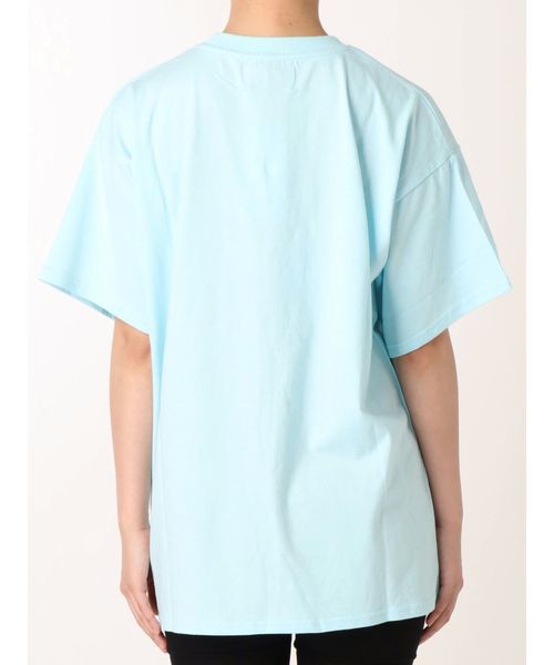 jouetie（ジュエティ）の「ローズフォトBIG T（Tシャツ/カットソー・レディース・ライトブルー/ブラック/オフホワイト・MEDIUM）」の6枚目の写真