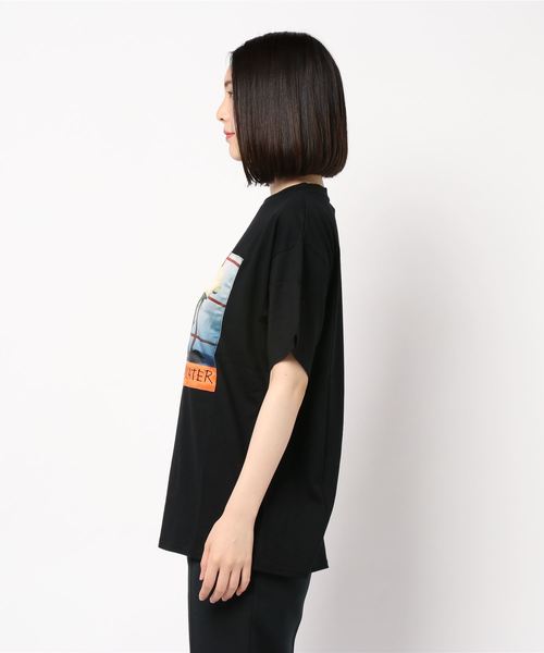 jouetie（ジュエティ）の「ローズフォトBIG T（Tシャツ/カットソー・レディース・ライトブルー/ブラック/オフホワイト・MEDIUM）」の11枚目の写真