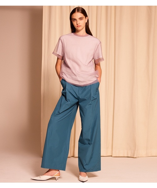 LE CIEL BLEU（ルシェルブルー）の「Taffeta Wide-Leg Pants