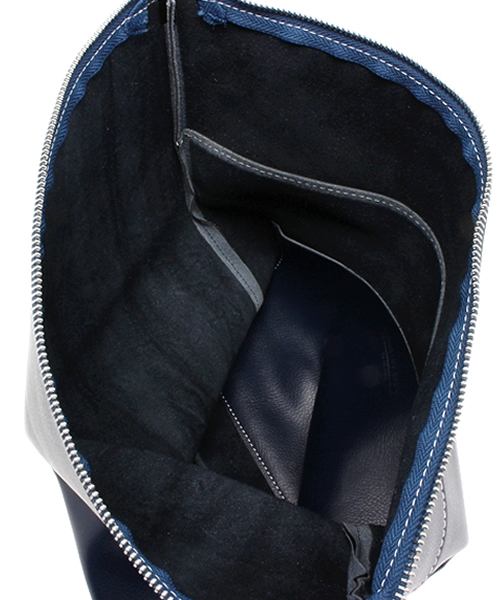 B:MING by BEAMS（ビーミングバイビームス）の「＜FINEBOYS 4月号掲載＞ビーミング by ビームス / レザークラッチバッグ（クラッチバッグ・メンズ・ホワイト/ブラック/オレンジ/ブルー/ネイビー・ONE SIZE）」の15枚目の写真