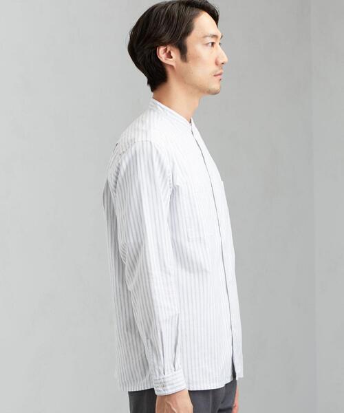 green label relaxing（グリーンレーベルリラクシング）の「SC ナチュラルフィットオックス バンドカラー LS シャツ（シャツ/ブラウス・メンズ・モカ/ブラック/ホワイト・SMALL/LARGE/X-LARGE/MEDIUM）」の14枚目の写真