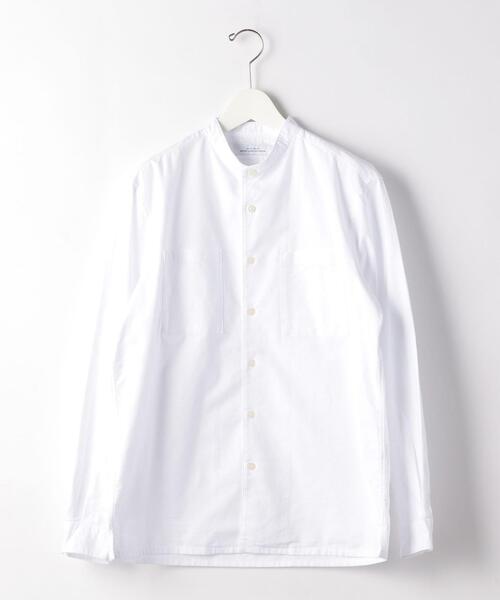 green label relaxing（グリーンレーベルリラクシング）の「SC ナチュラルフィットオックス バンドカラー LS シャツ（シャツ/ブラウス・メンズ・モカ/ブラック/ホワイト・SMALL/LARGE/X-LARGE/MEDIUM）」の11枚目の写真