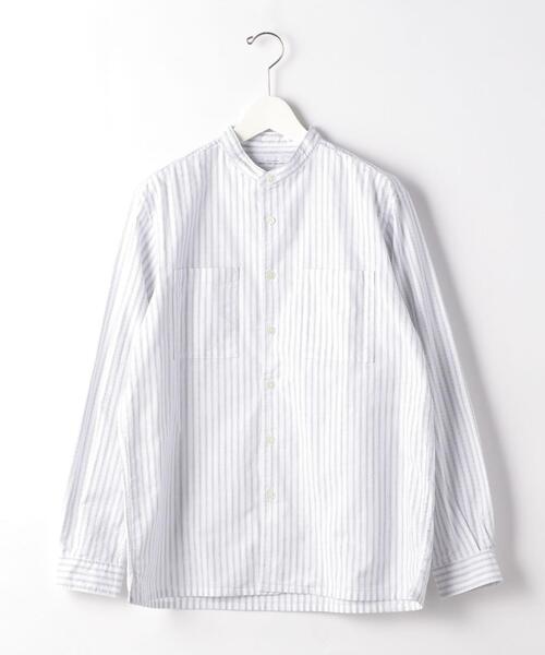 green label relaxing（グリーンレーベルリラクシング）の「SC ナチュラルフィットオックス バンドカラー LS シャツ（シャツ/ブラウス・メンズ・モカ/ブラック/ホワイト・SMALL/LARGE/X-LARGE/MEDIUM）」の9枚目の写真