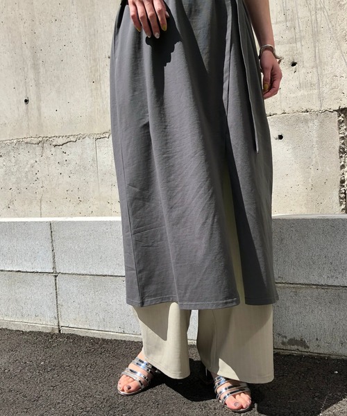 &g'aime（アンジェム）の「【&g'aime】肩スリットロングチュニック（Tシャツ/カットソー・レディース・ブラック/モカ/チャコール・FREE）」の17枚目の写真