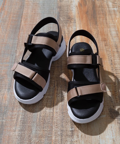 SpRay(スプレイ)の「スポーツサンダル(サンダル・レディース・ブラック/ホワイト/ベージュ/ブラック×ブラック・X-LARGE/SMALL/MEDIUM/LARGE)」の4枚目の写真