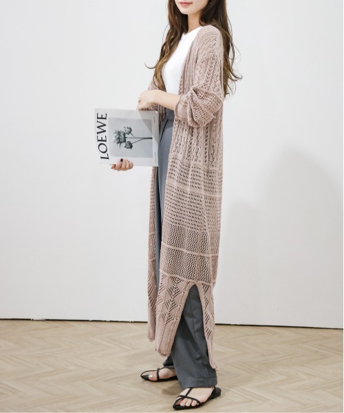 kerristb ニット シュガーブラウン ONCILY × WISH FOR EVER 】 COLLAB DESIGN LOW-GAUGE KNIT