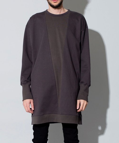 NO ID.（ノーアイディ）の「【NO ID.】Big Gusset Pullover / ビッグ ガゼット プルオーバー（Tシャツ/カットソー・メンズ・ブラック/グレー/ベージュ・ONE SIZE）」の5枚目の写真