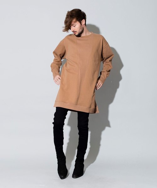 NO ID.（ノーアイディ）の「【NO ID.】Big Gusset Pullover / ビッグ ガゼット プルオーバー（Tシャツ/カットソー・メンズ・ブラック/グレー/ベージュ・ONE SIZE）」の11枚目の写真