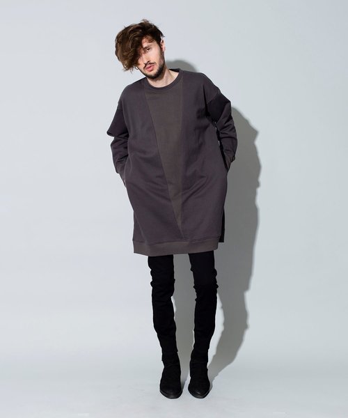 NO ID.（ノーアイディ）の「【NO ID.】Big Gusset Pullover / ビッグ ガゼット プルオーバー（Tシャツ/カットソー・メンズ・ブラック/グレー/ベージュ・ONE SIZE）」の13枚目の写真
