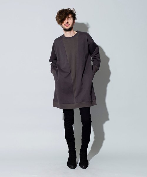 NO ID.（ノーアイディ）の「【NO ID.】Big Gusset Pullover / ビッグ ガゼット プルオーバー（Tシャツ/カットソー・メンズ・ブラック/グレー/ベージュ・ONE SIZE）」の16枚目の写真