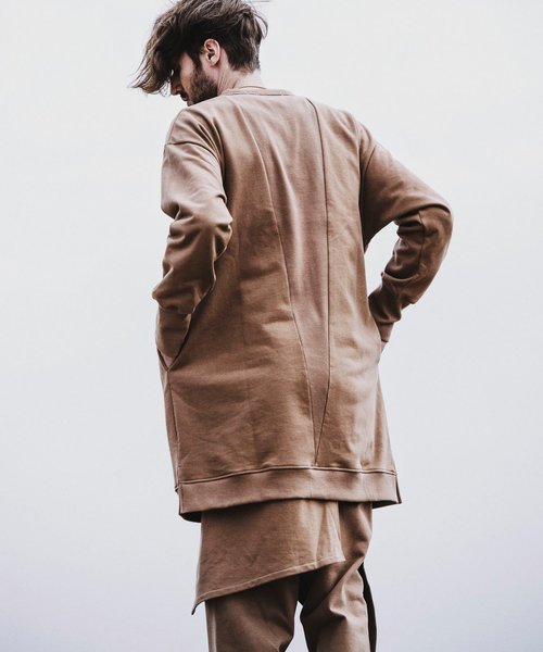 NO ID.（ノーアイディ）の「【NO ID.】Big Gusset Pullover / ビッグ ガゼット プルオーバー（Tシャツ/カットソー・メンズ・ブラック/グレー/ベージュ・ONE SIZE）」の18枚目の写真