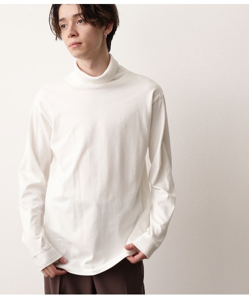 JUNRED（ジュンレッド）の「タートルネックロングスリーブT　（Tシャツ/カットソー・メンズ・ホワイト/ブラック・S/M/L）」の11枚目の写真