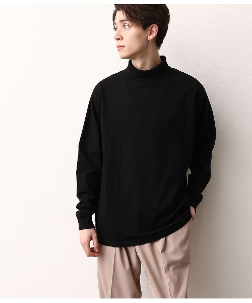 JUNRED（ジュンレッド）の「タートルネックロングスリーブT　（Tシャツ/カットソー・メンズ・ホワイト/ブラック・S/M/L）」の9枚目の写真