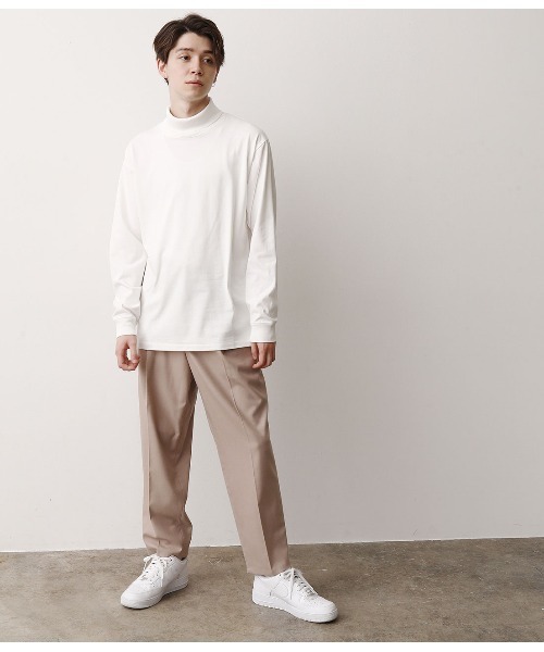 JUNRED（ジュンレッド）の「タートルネックロングスリーブT　（Tシャツ/カットソー・メンズ・ホワイト/ブラック・S/M/L）」の8枚目の写真