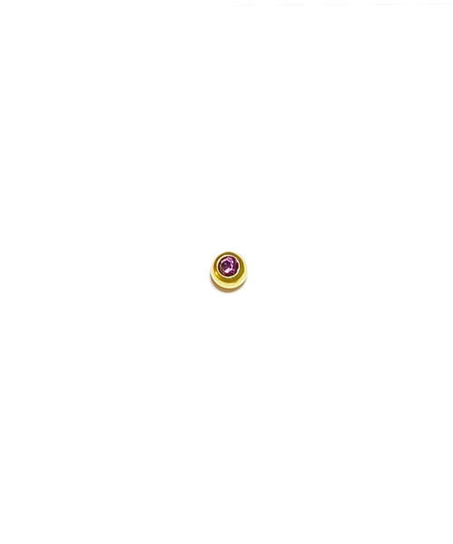 MORPH(モルフ)の「MORPH モルフ スワロフスキーボディピアスキャッチ 14ゲージ 4mm GOLD(ピアス(片耳用)・メンズ・スカイブルー/ブラック/ブルー/レッド/ローズ/ライトピンク/クリア/レインボー/ライトグリーン/エメラルド/ラベンダー/バイオレット・4)」の7枚目の写真