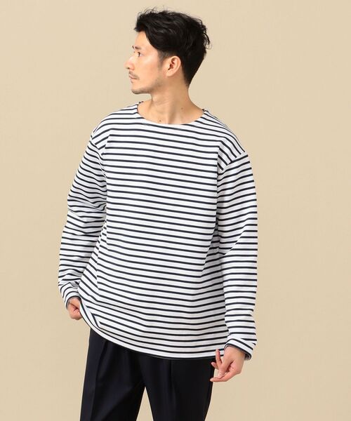 SHIPS(シップス)の「SHIPS: フリース ボートネック ロングスリーブ プルオーバー (ロンT)(Tシャツ/カットソー・メンズ・ブラック/グリーン/オレンジ/ネイビー・X-LARGE/SMALL/LARGE/MEDIUM)」の4枚目の写真